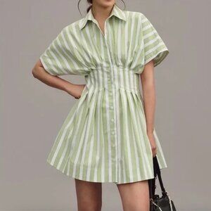 The Tobie Mini Shirt Dress by Exquise